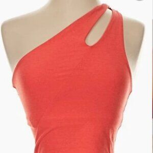 Beyond Yoga Spacedye Lost Your Mind Cropped Tank (1 strap) - Red Ash Heather Sm
